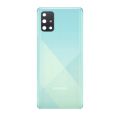 Back Cover Glass With Camera Lens Compatible For Samsung Galaxy A71 (Service Pack) (Crush Blue)