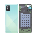 Back Cover Glass With Camera Lens Compatible For Samsung Galaxy A71 (Service Pack) (Crush Blue)