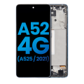 LCD Assembly With Frame (Without Finger Print Sensor) Compatible For Samsung Galaxy A52 4G (A525 / 2021) (Aftermarket : Incell) (Awesome Blue)