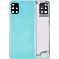 Back cover Glass With Camera Lens For Samsung Galaxy A51 4G (A515 / 2019) (Aftermarket Plus) (Prism Crush Blue)