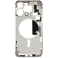 Mid-Frame Housing With Power And Volume Button Compatible For iPhone 15 Pro Max (International Version) (Used OEM Pull: Grade A) (Natural Titanium)