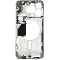 Mid-Frame Housing With Power And Volume Button Compatible For iPhone 15 Pro Max (International Version) (Used OEM Pull: Grade A) (Natural Titanium)