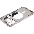 Mid-Frame Housing With Power And Volume Button Compatible For iPhone 15 Pro Max (International Version) (Used OEM Pull: Grade A) (Natural Titanium)