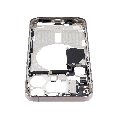 Mid-Frame Housing With Power And Volume Button Compatible For iPhone 15 Pro Max (International Version) (Used OEM Pull: Grade A) (Natural Titanium)