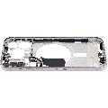 Mid-Frame Housing With Power And Volume Button Compatible For iPhone 15 Pro Max (International Version) (Used OEM Pull: Grade A) (White Titanium)