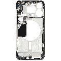 Mid-Frame Housing With Power And Volume Button Compatible For iPhone 15 Pro Max (International Version) (Used OEM Pull: Grade A) (Black Titanium)
