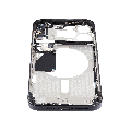 Mid-Frame Housing With Power And Volume Button Compatible For iPhone 15 Pro Max (International Version) (Used OEM Pull: Grade A) (Black Titanium)
