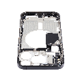 Mid-Frame Housing With Power And Volume Button Compatible For iPhone 15 Pro Max (International Version) (Used OEM Pull: Grade A) (Black Titanium)