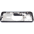 Mid-Frame Housing With Power And Volume Button Compatible For iPhone 15 Pro Max (International Version) (Used OEM Pull: Grade A) (Black Titanium)