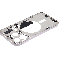 Mid-Frame Housing With Power And Volume Button Compatible For iPhone 15 Pro (International Version) (Used OEM Pull: Grade A) (White Titanium)