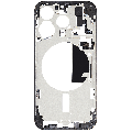 Mid-Frame Housing With Power And Volume Button Compatible For iPhone 15 Pro (International Version) (Used OEM Pull: Grade A) (Black Titanium)