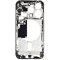 Mid-Frame Housing With Power And Volume Button Compatible For iPhone 15 Pro (International Version) (Used OEM Pull: Grade A) (Black Titanium)