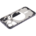 Mid-Frame Housing With Power And Volume Button Compatible For iPhone 15 Pro (International Version) (Used OEM Pull: Grade A) (Black Titanium)