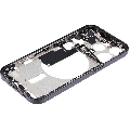 Mid-Frame Housing With Power And Volume Button Compatible For iPhone 15 Pro (International Version) (Used OEM Pull: Grade A) (Black Titanium)
