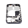 Mid-Frame Housing With Power And Volume Button Compatible For iPhone 15 Pro (International Version) (Used OEM Pull: Grade A) (Black Titanium)