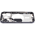 Mid-Frame Housing With Power And Volume Button Compatible For iPhone 15 Pro (International Version) (Used OEM Pull: Grade A) (Black Titanium)