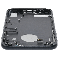 Back Housing W/ Small Components Pre-Installed Compatible For iPhone 7 (Used OEM Pull: Grade A) (Matte Black)