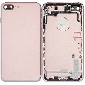 Back Housing W/ Small Components Pre-Installed Compatible For iPhone 7 Plus (Used OEM Pull: Grade A) (Rose Gold)