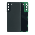 Back Cover Glass With Camera Lens Compatible For Samsung Galaxy S22 Plus 5G (No Logo) (Aftermarket Plus) (Phantom Black)