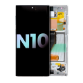 OLED Assembly With Frame Compatible For Samsung Galaxy Note 10 (Service Pack) (Aura Red)