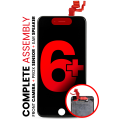 Complete LCD Assembly Compatible For iPhone 6 Plus (With Front Camera: Prox Sensor & Ear Speaker) (Aftermarket Pro: XO7) (Black) 
