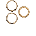 Back Camera Bezel Ring Only Compatible For iPhone 12 Pro (Gold) (3 Piece Set)