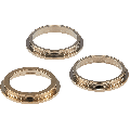 Back Camera Bezel Ring Only Compatible For iPhone 12 Pro (Gold) (3 Piece Set)