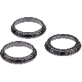 Back Camera Bezel Ring Only Compatible For iPhone 12 Pro (Graphite) (3 Piece Set)