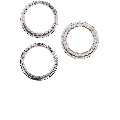 Back Camera Bezel Ring Only Compatible For iPhone 12 Pro (Silver) (3 Piece Set)