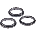 Back Camera Bezel Ring Only Compatible For iPhone 12 Pro Max (Graphite) (3 Piece Set)