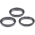 Back Camera Bezel Ring Only Compatible For iPhone 12 Pro Max (Graphite) (3 Piece Set)