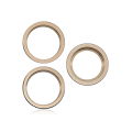 Back Camera Bezel Ring Only Compatible For iPhone 12 Pro (Gold) (3 Piece Set)