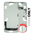 Mid-Frame Housing With Power And Volume Button Compatible For iPhone 15 Plus (US Version) (Used OEM Pull: Grade A) (Green)
