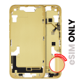 Mid-Frame Housing With Power And Volume Button Compatible For iPhone 14 (US Version) (Used OEM Pull: Grade B) (Yellow)