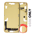 Mid-Frame Housing With Power And Volume Button Compatible For iPhone 14 Plus (US Version) (Used OEM Pull: Grade B) (Yellow)