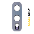 Back Camera Lens (Glass Only) With Adhesive Compatible For Samsung Galaxy S10E (Silver)