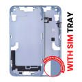 Mid-Frame Housing With Power And Volume Button Compatible For iPhone 14 Plus (International Version) (Aftermarket Plus) (Blue)