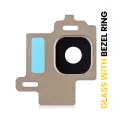 Back Camera Lens With Bezel Ring Compatible For Samsung Galaxy S8 (Gold)