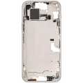 Mid-Frame Housing With Power And Volume Button Compatible For iPhone 15 Plus (International Version) (Aftermarket Plus) (Yellow)