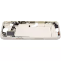 Mid-Frame Housing With Power And Volume Button Compatible For iPhone 15 Plus (International Version) (Aftermarket Plus) (Yellow)