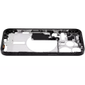 Mid-Frame Housing With Power And Volume Button Compatible For iPhone 15 Pro (International Version) (Aftermarket Plus) (Black Titanium)