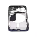 Mid-Frame Housing With Power And Volume Button Compatible For iPhone 15 Pro (International Version) (Aftermarket Plus) (Blue Titanium)