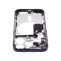 Mid-Frame Housing With Power And Volume Button Compatible For iPhone 15 Pro (International Version) (Aftermarket Plus) (Blue Titanium)