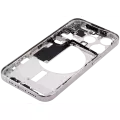 Mid-Frame Housing With Power And Volume Button Compatible For iPhone 15 Pro (International Version) (Aftermarket Plus) (Natural Titanium)