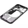Mid-Frame Housing With Power And Volume Button Compatible For iPhone 15 Pro (US Version) (Aftermarket Plus) (Black Titanium)