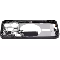 Mid-Frame Housing With Power And Volume Button Compatible For iPhone 15 Pro (US Version) (Aftermarket Plus) (Black Titanium)