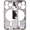 Mid-Frame Housing With Power And Volume Button Compatible For iPhone 15 Pro (US Version) (Aftermarket Plus) (Natural Titanium)