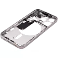 Mid-Frame Housing With Power And Volume Button Compatible For iPhone 15 Pro (US Version) (Aftermarket Plus) (Natural Titanium)