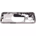 Mid-Frame Housing With Power And Volume Button Compatible For iPhone 15 Pro (US Version) (Aftermarket Plus) (Natural Titanium)