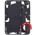 Mid-Frame Housing With Power And Volume Button Compatible For iPhone 15 Plus (International Version) (Used OEM Pull: Grade A) (Black)